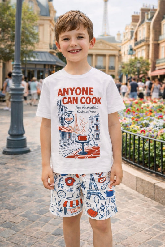 Kids Anyone Can Cook Graphic Tee & Optional Bottoms