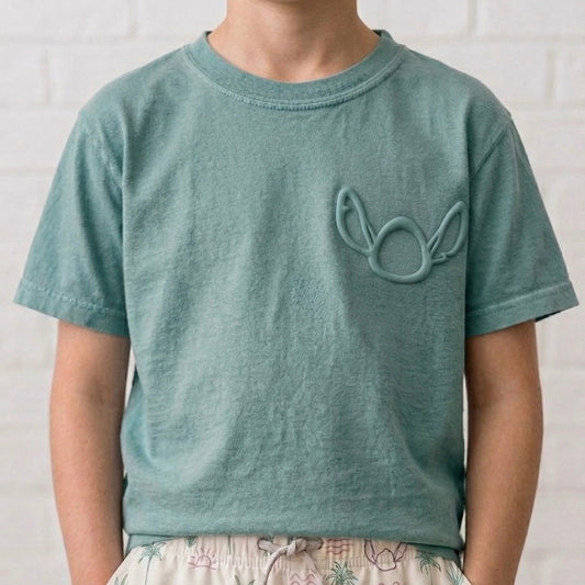 Kids Sunwashed Ohana Project Puff Graphic Tee & Optional Bottoms