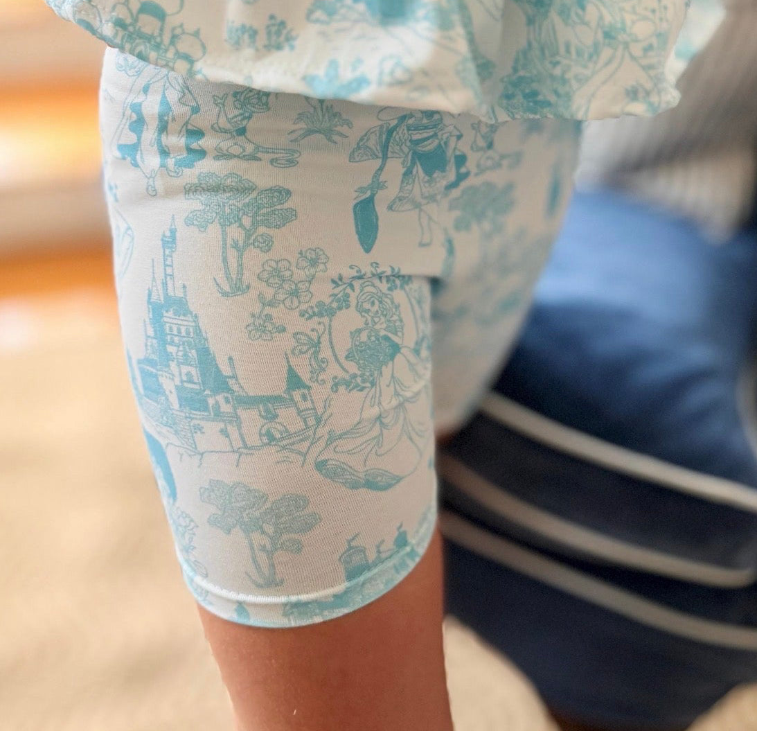 Kids Princess Toile Customizable Graphic Tee & Optional Bottoms