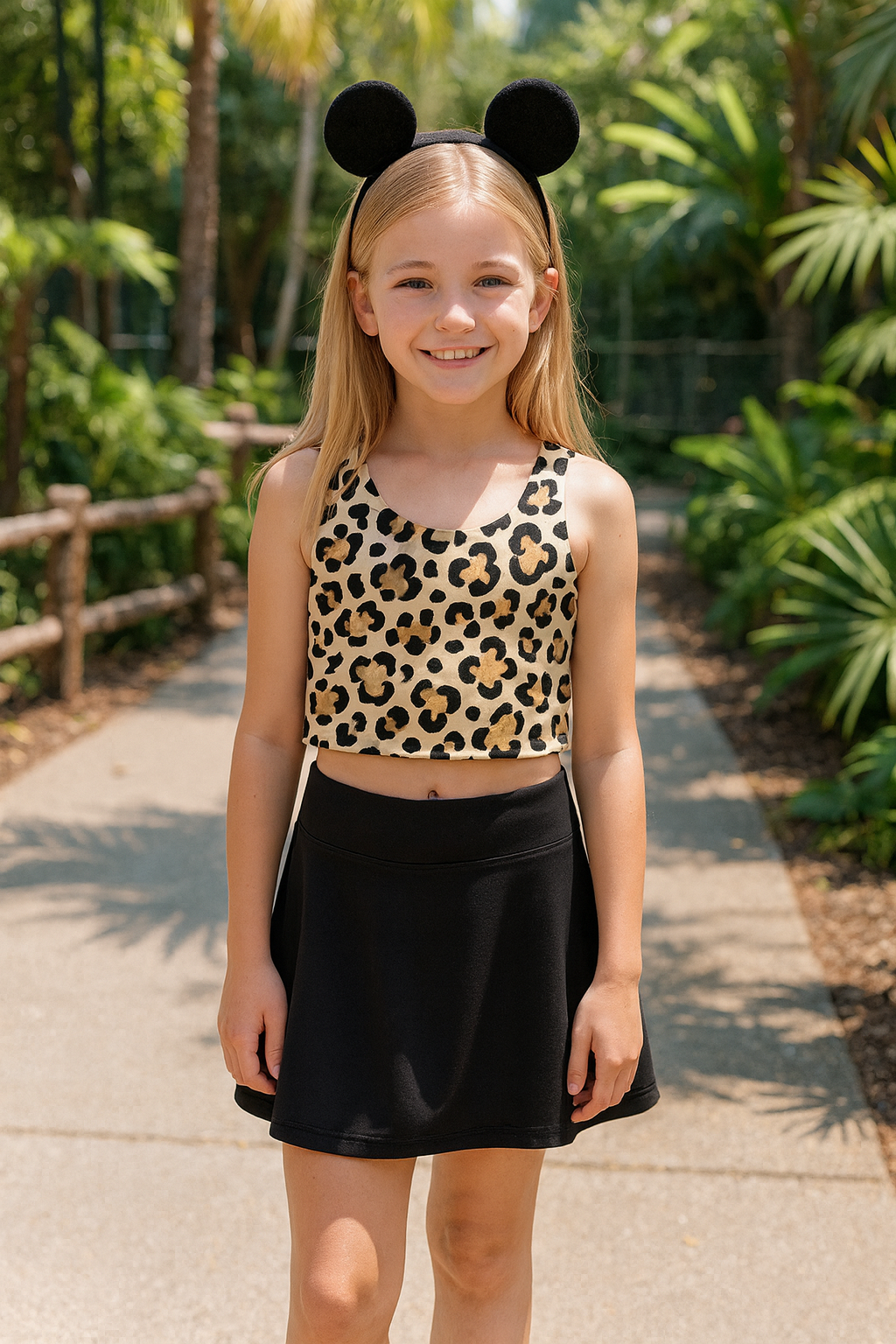 Women’s Cheetah Safari Performance Seamless Tank + Skirt Set