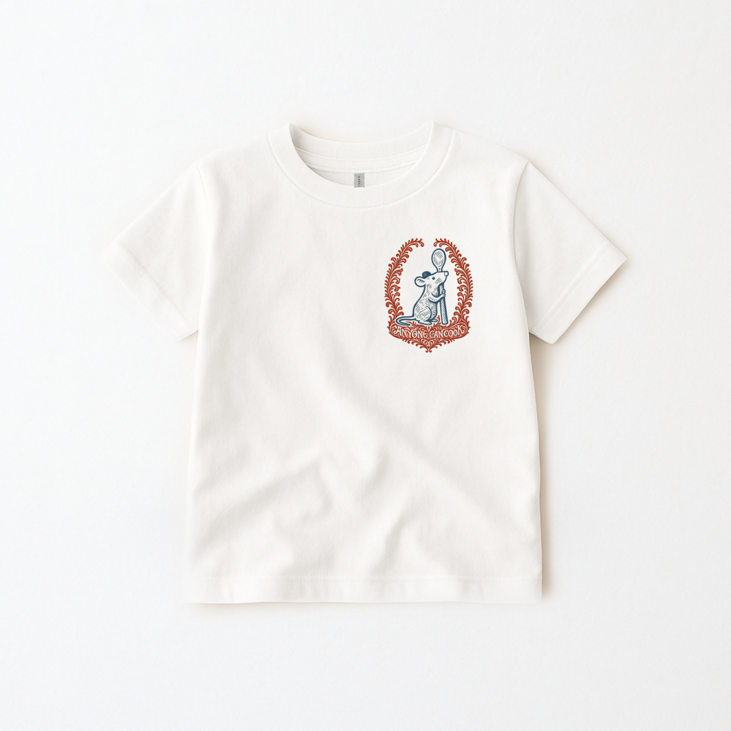 Kids Handcrafted Anyone Can Cook Badge Tee & Optional Bottoms