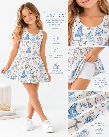 Castle Daydream | Girls Luxeflex™ Performance Tank + Matching Skirt