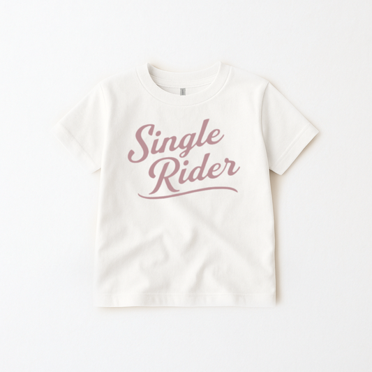 Kids Single Rider Graphic Tee & Optional Bottoms