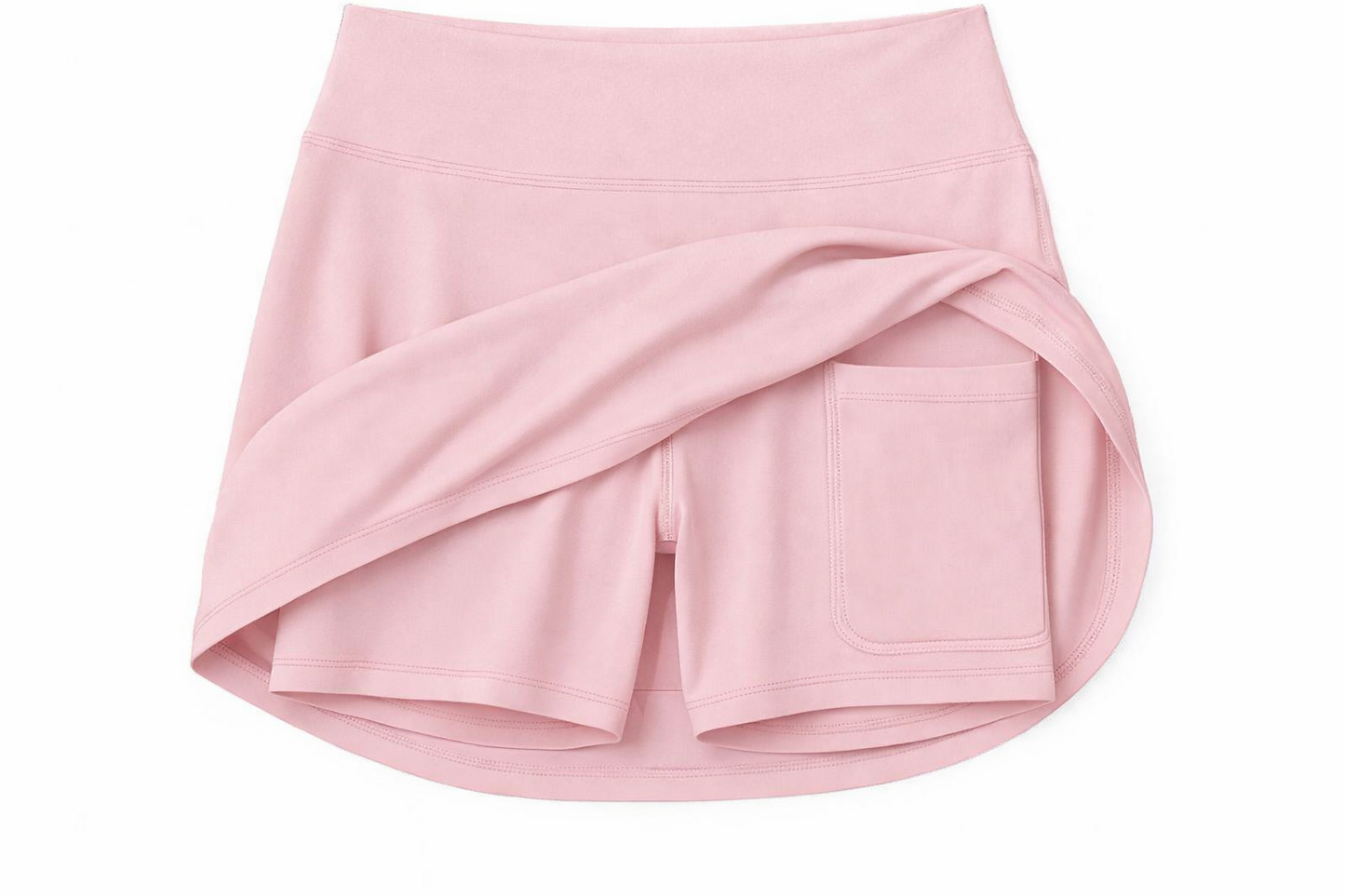 Girls Pastel Mouse Checkered Performance Seamless Tank + Skirt Set