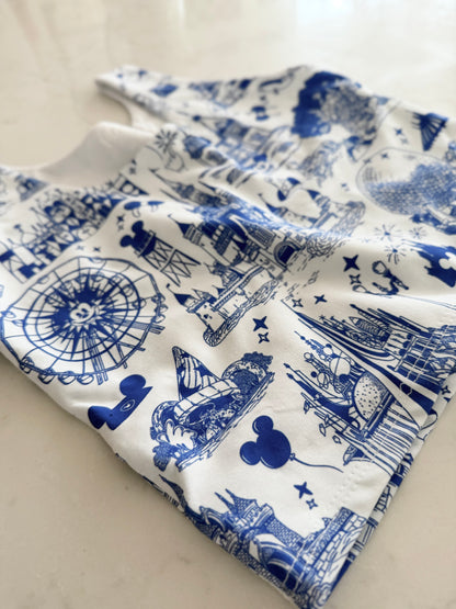 Womens Theme Park Toile Performance Seamless Tank