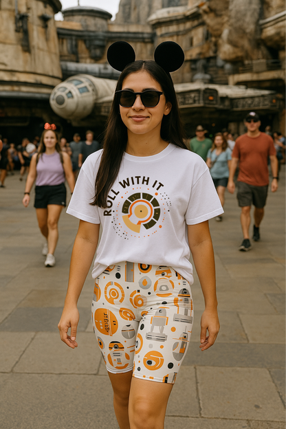 Roll With It Space Driod Family Graphic Tee