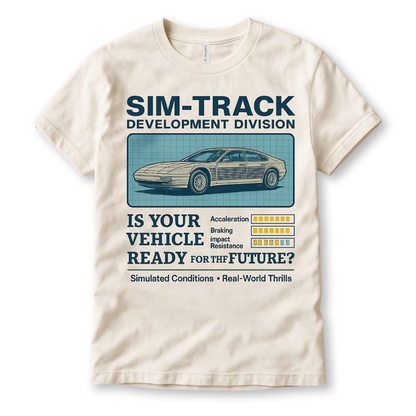 Vintage Test Track Sim Track Family Graphic Tee