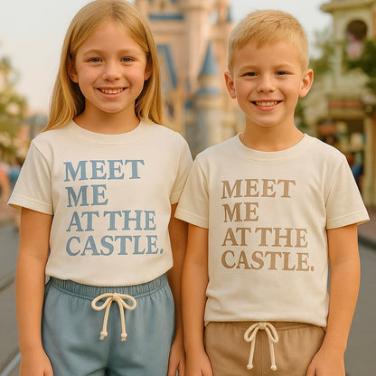 Kids Meet Me at the Castle Tee & Optional Bottoms