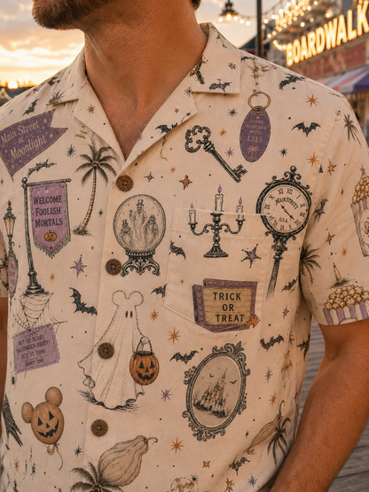 Happy Haunts | Men’s Resortech™ Button-Down [Presale Ships July 20]