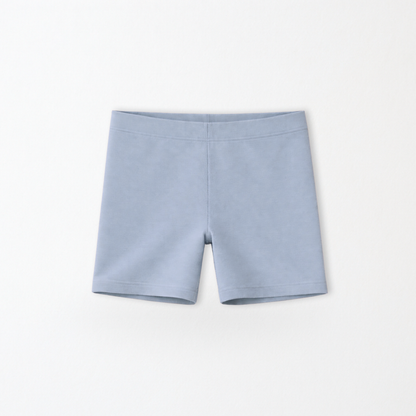 Kids Core Cotton Bike Shorts in Drift