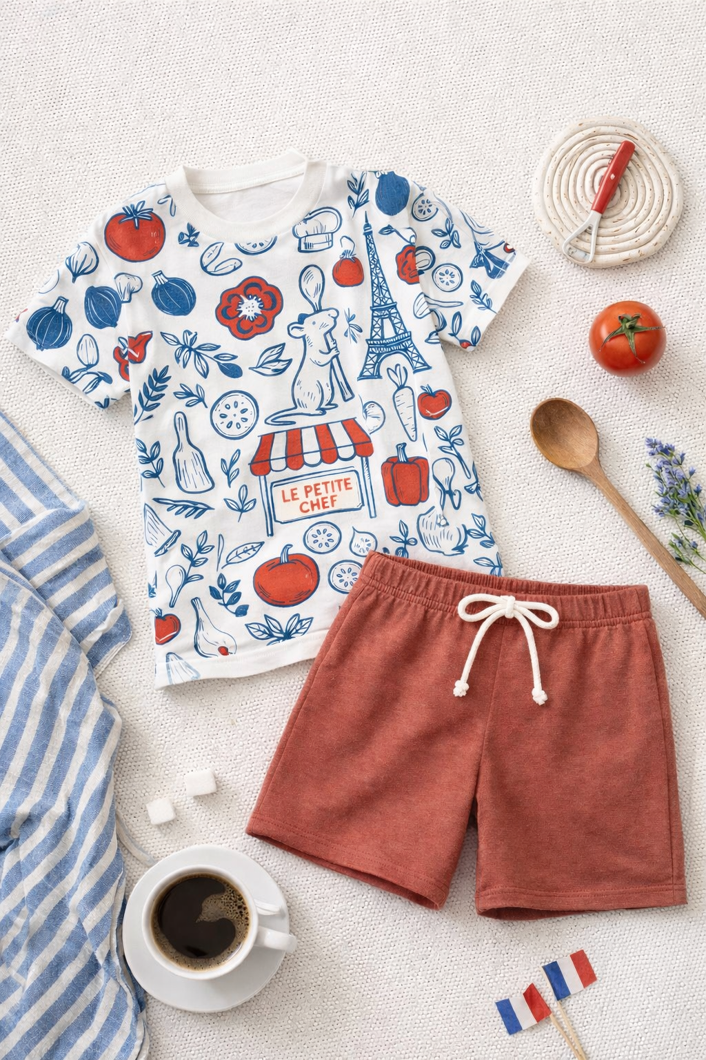 Kids Handcrafted Le Petite Market Top & Optional Bottoms