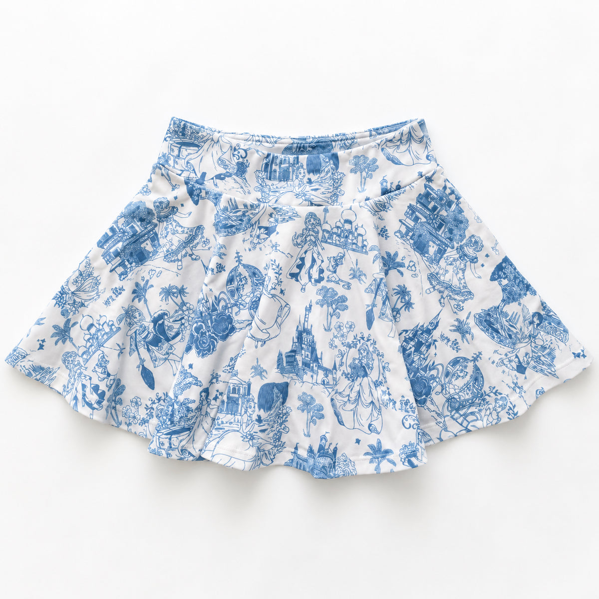 Princess Toile | Girls Luxeflex™ Performance Skirt