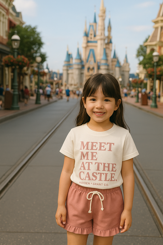 Kids Meet Me at the Castle Tee & Optional Bottoms