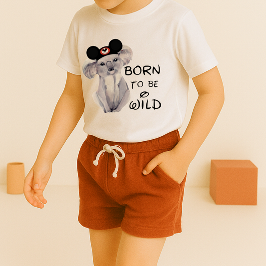 Kids Born to Be Wild Graphic Tee & Optional Bottoms