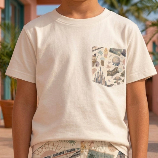 Kids Handcrafted Park Hopper Pocket Tee