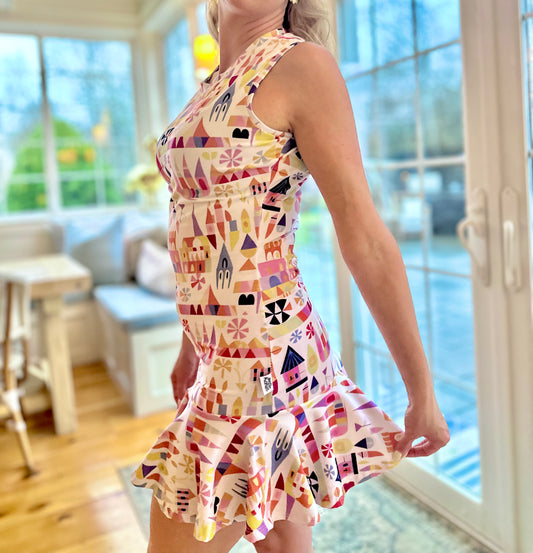 Adult Handcrafted Small World Tennis Dress