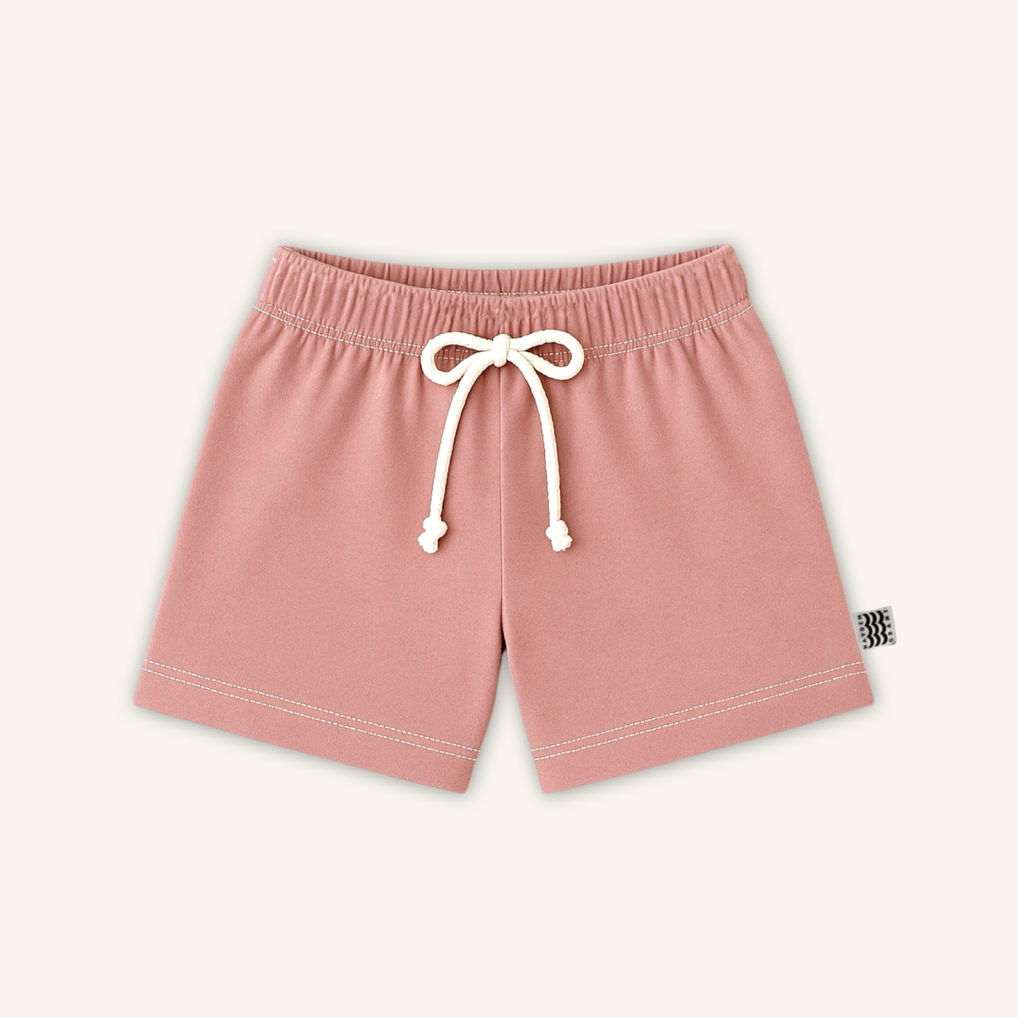 Kids Handcrafted Solid Coordinating Crew Shorts