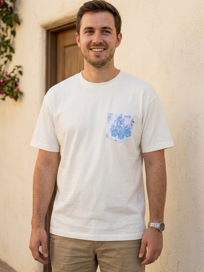 Adult Handcrafted Princess Toile Pocket Tee
