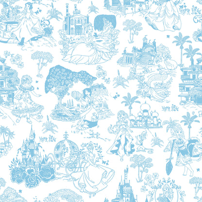 Girls Princess Toile Performance Seamless Tank + Skirt Set