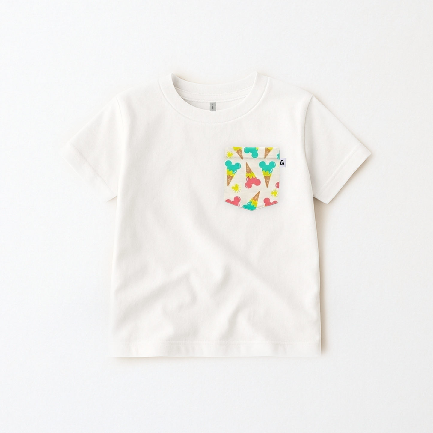 Kids Mouse Ice Cream Pocket Tee Family Graphic Tee