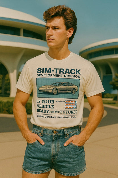 Vintage Test Track Sim Track Family Graphic Tee