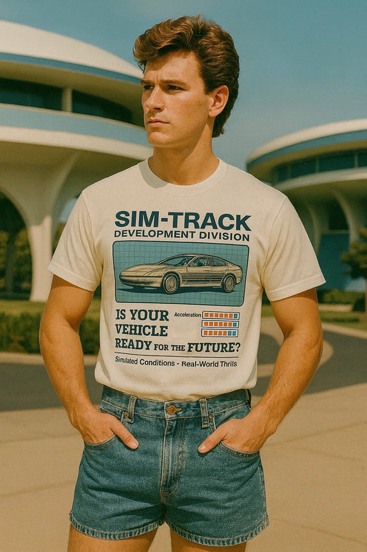 Vintage Test Track Sim Track Family Graphic Tee
