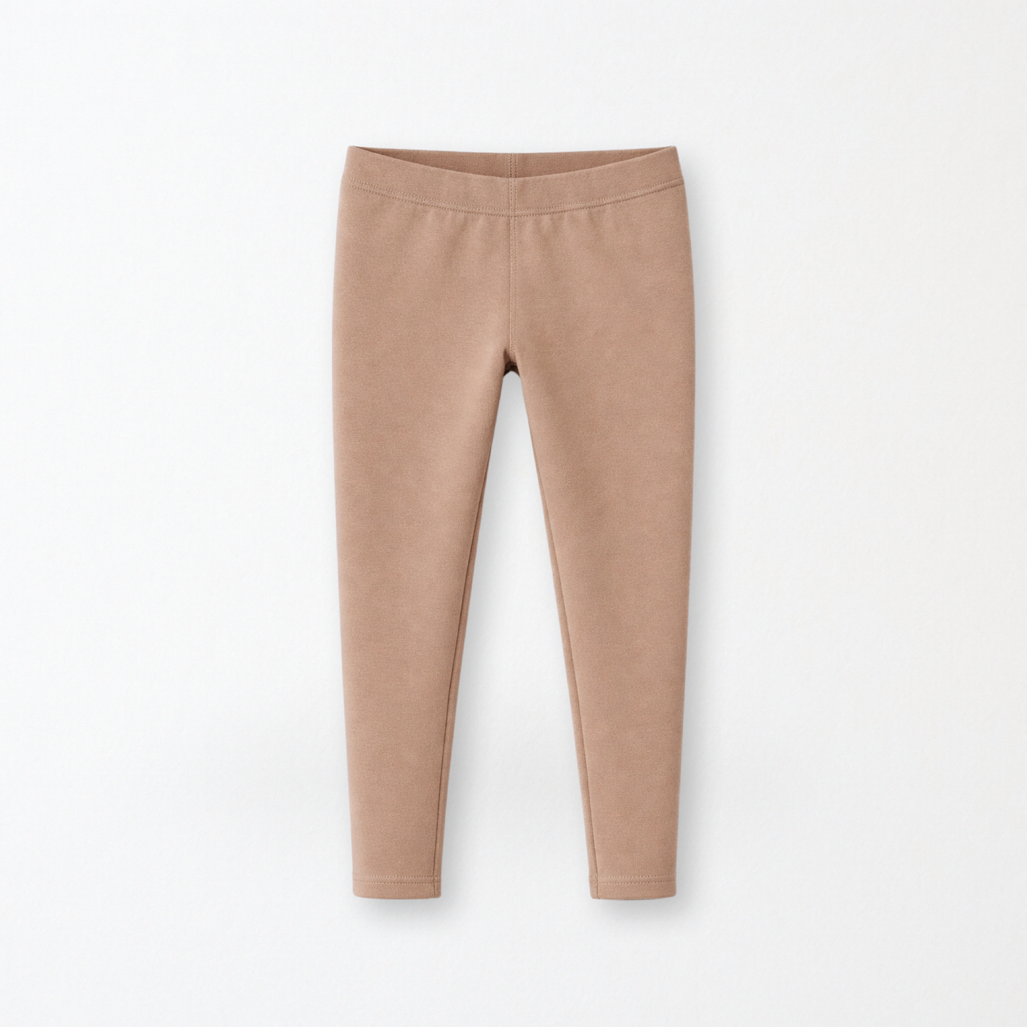 Kids Core Cotton Leggings in Dune
