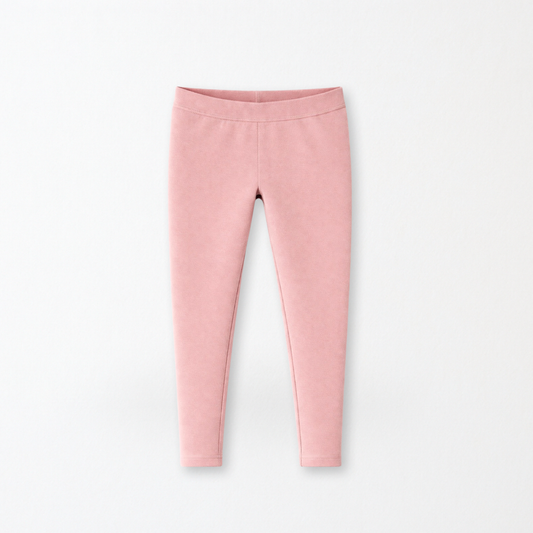 Kids Core Cotton Leggings in Petal