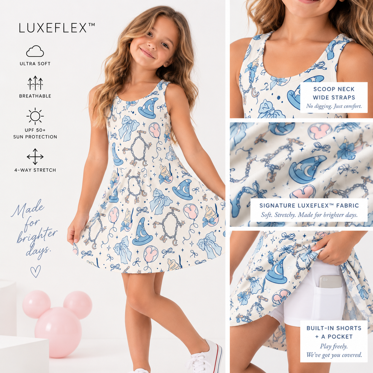 Castle Daydream | Girls Luxeflex™ Parkside Dress