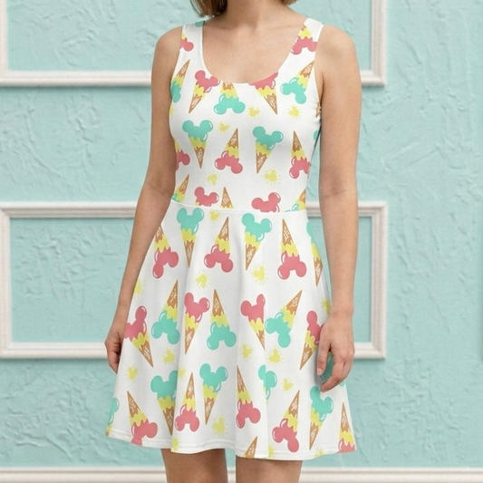 Women’s Mouse Ice Cream Performance Twirl Dress