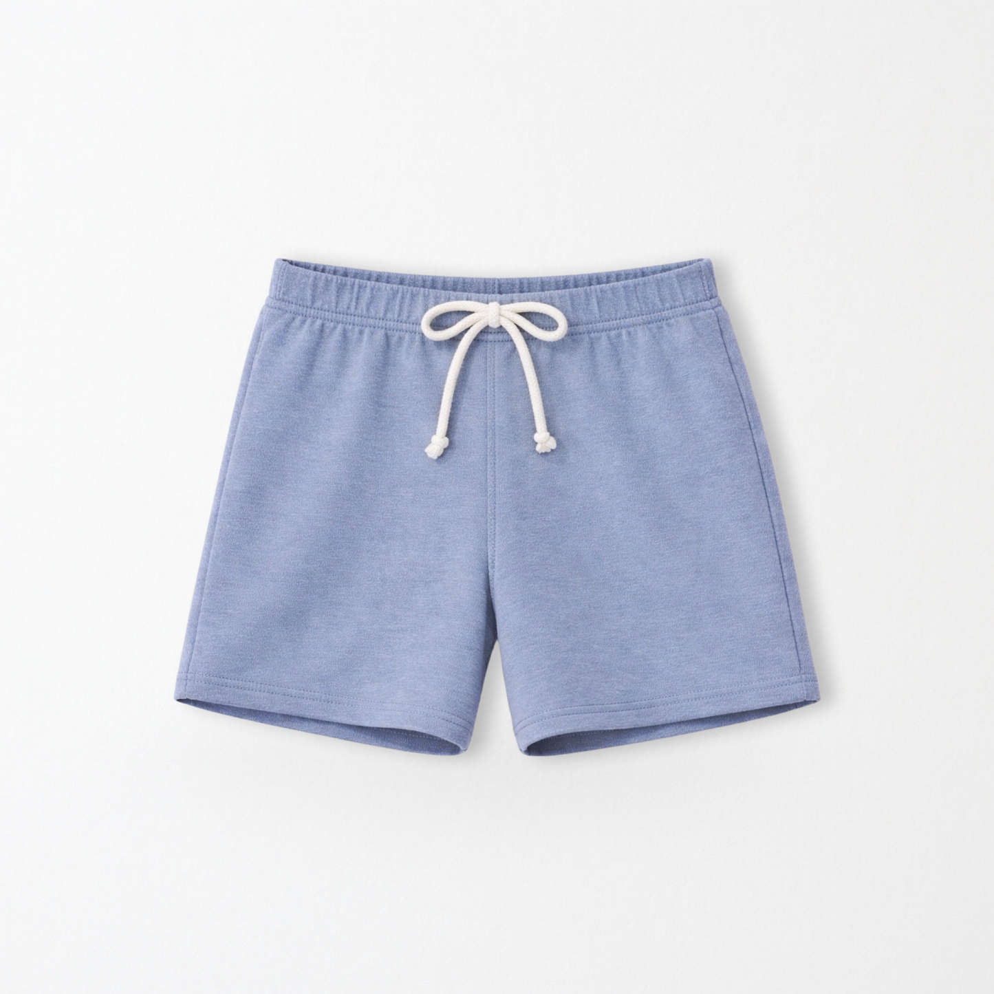 Kids Core Cotton Crew Shorts in Drift