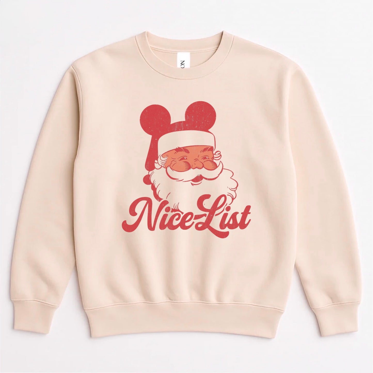 Nice List Santa Mouse Christmas Family Sweatshirt