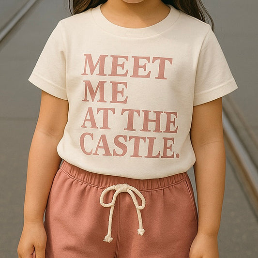 Kids Meet Me at the Castle Tee & Optional Bottoms