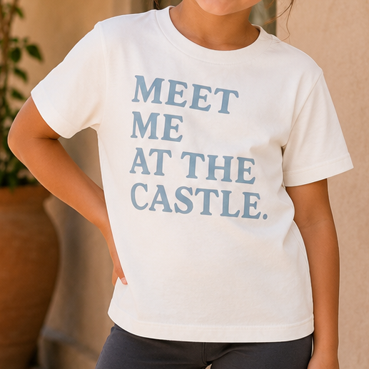 Kids Meet Me at the Castle Tee & Optional Bottoms