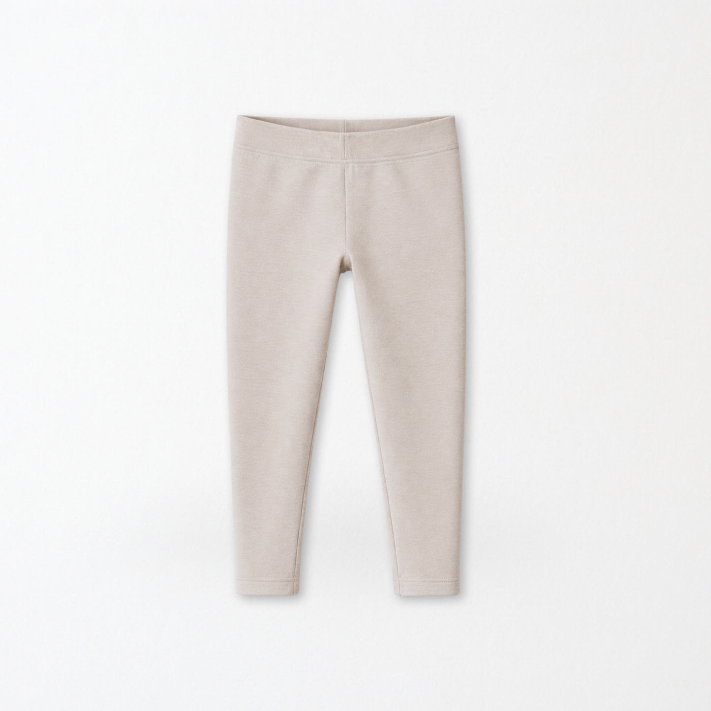 Kids Core Cotton Leggings in Stone