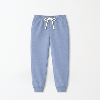 Kids Core Cotton Joggers in Drift