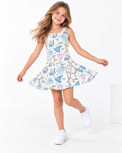 Castle Daydream | Girls Luxeflex™ Performance Tank + Matching Skirt