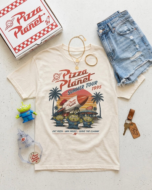 Kids Pizza Planet Resort Heritage Blend Tee