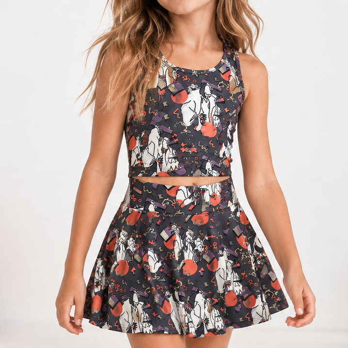 Villain Era | Girls Luxeflex™ Performance Tank + Matching Skirt