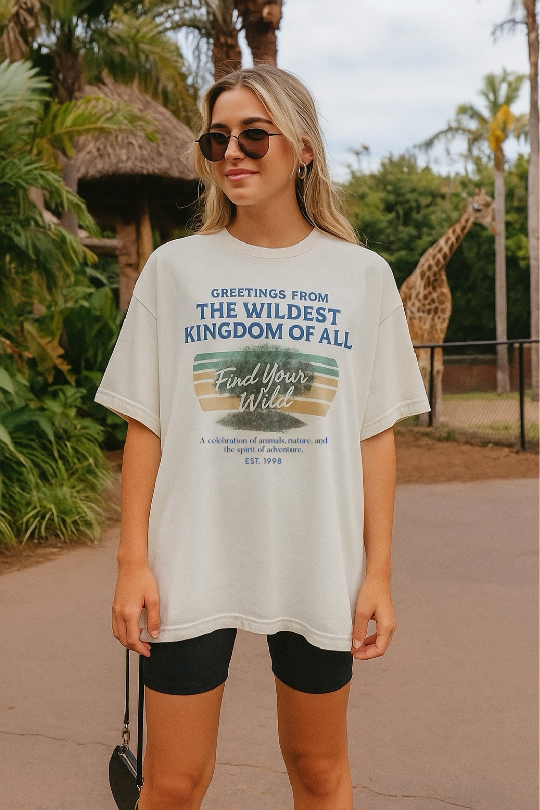 Adult Vintage Wildest Kingdom Family Graphic Tee