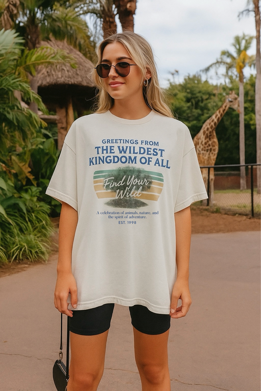 Kids Vintage Wildest Kingdom Family Graphic Tee