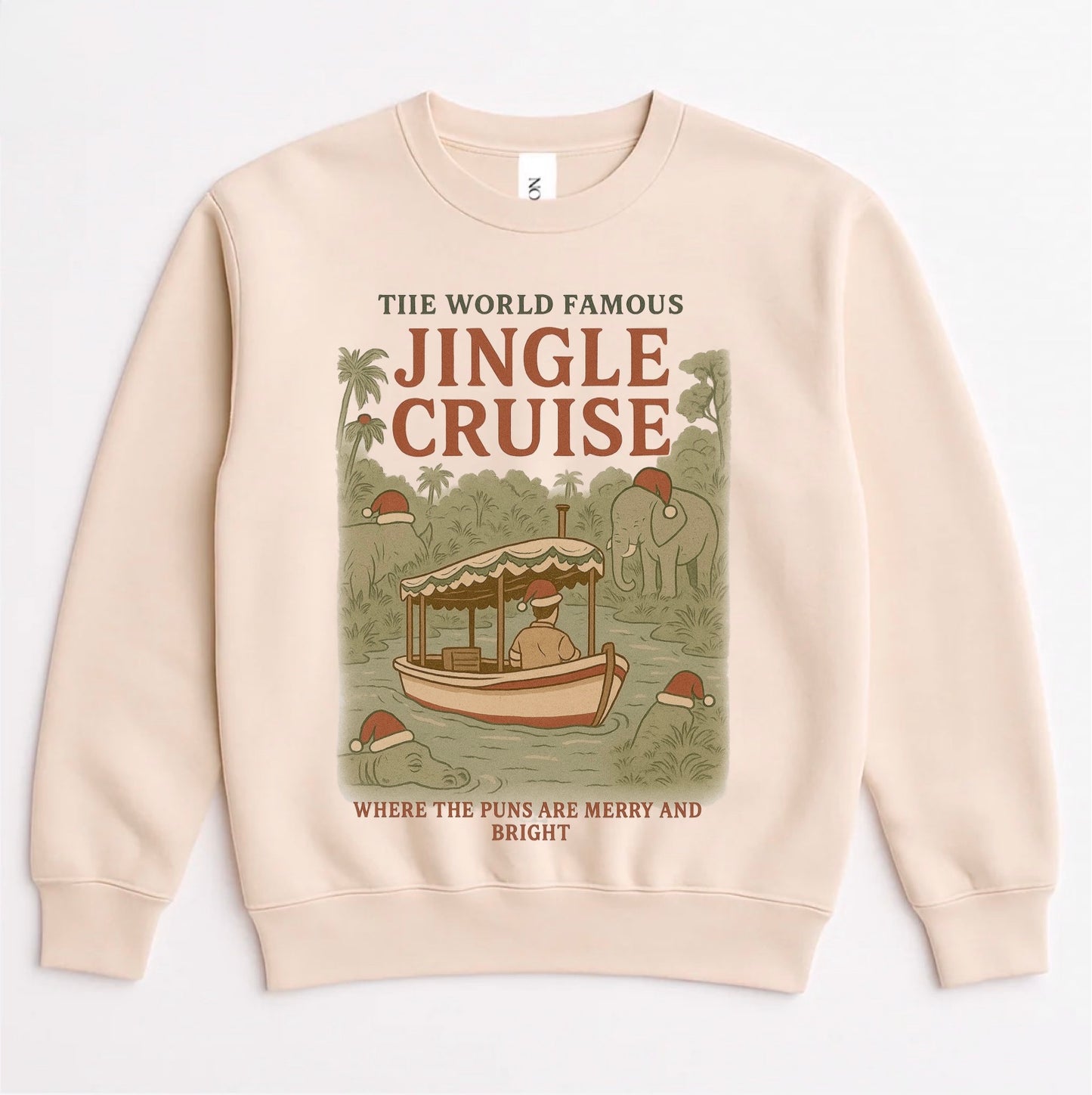 Retro Mouse Ornament Christmas Family Sweatshirt