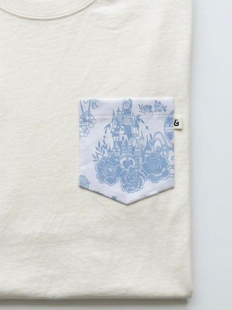 Adult Handcrafted Princess Toile Pocket Tee