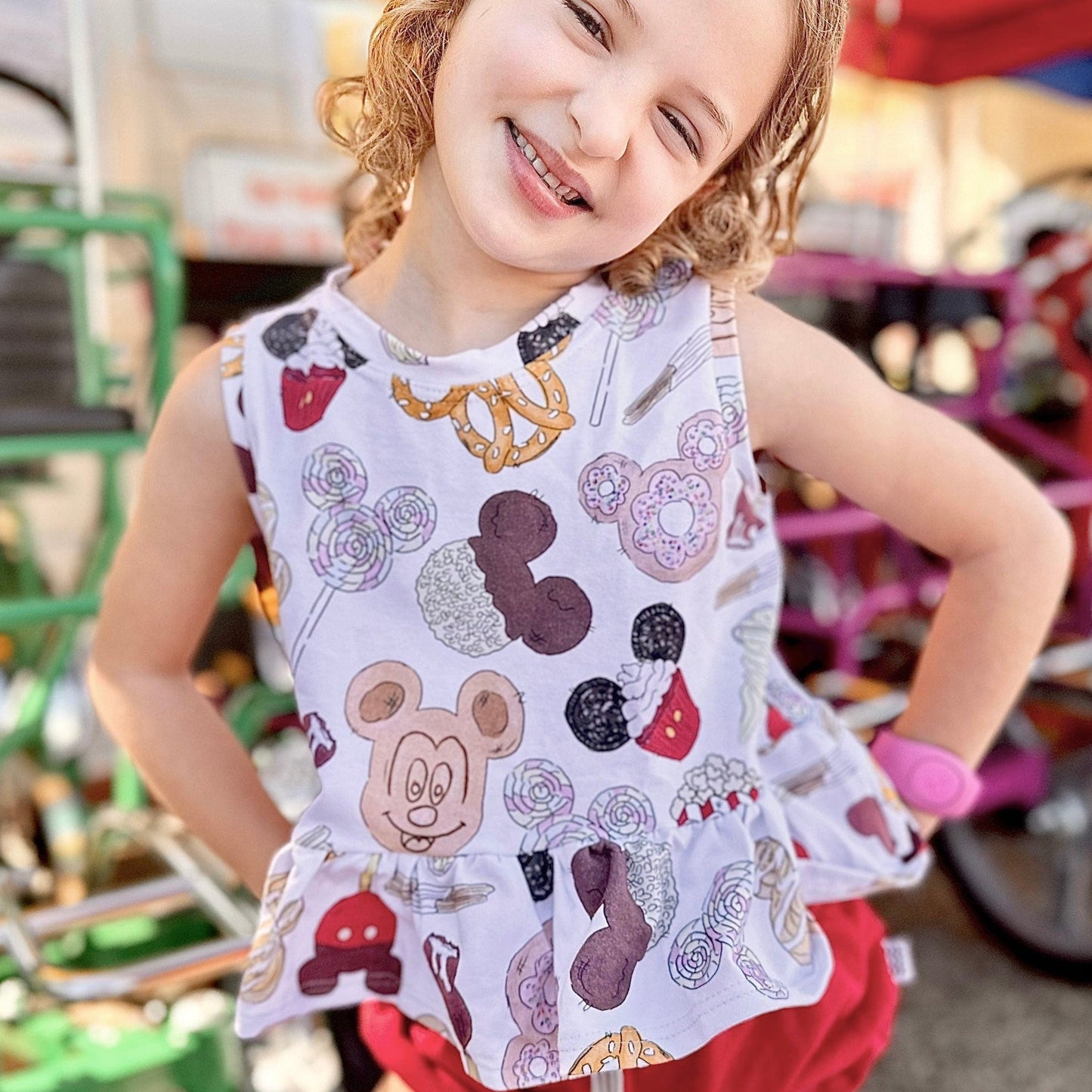 Kids Handcrafted Magical Snacks Flutter Tank & Optional Bottoms