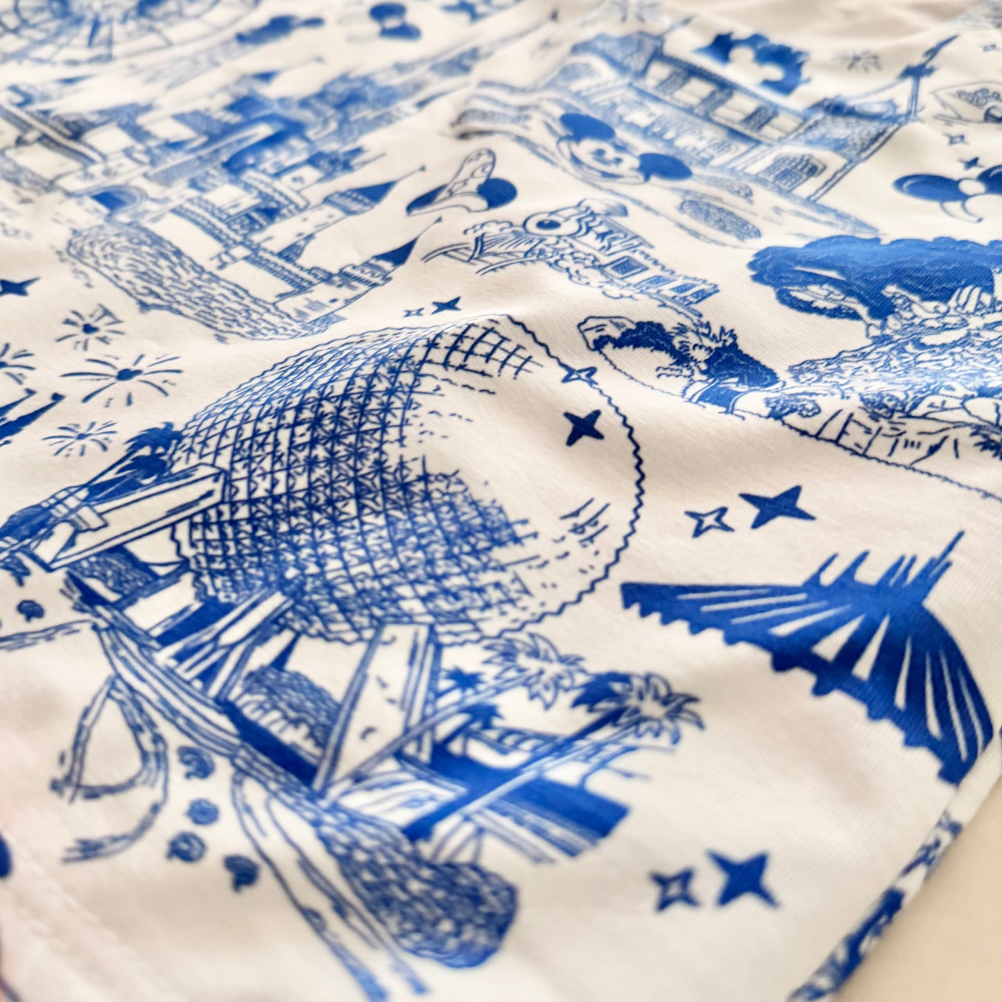 Kids Handcrafted Park Toile Flutter Tank & Optional Bottoms