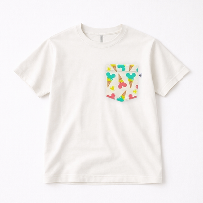 Adult Handcrafted Mouse Ice Cream Pocket Tee