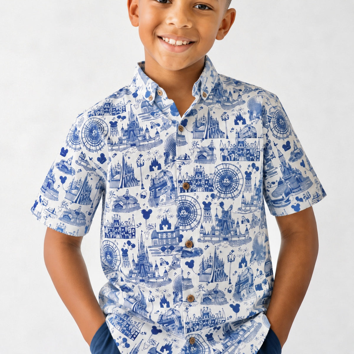 Park Toile | Boys Resortech™ Button-Down
