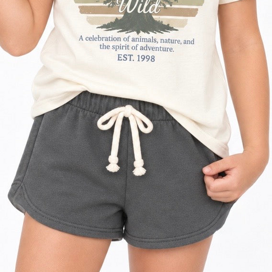 Ash | Kids Core Cotton Breezy Shorts