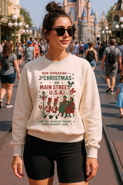 Retro Mouse Ornament Christmas Family Sweatshirt