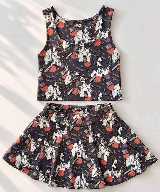 Villain Era | Girls Luxeflex™ Performance Tank + Optional Skirt